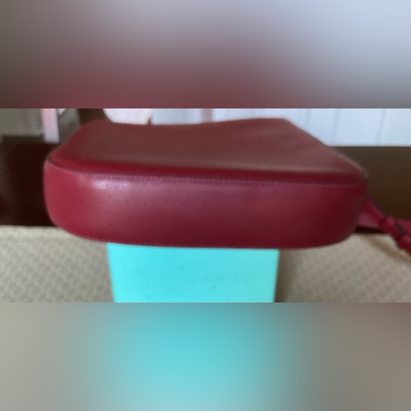 Kate Spade Lelia Top Zip Crossbody Pebbled Red Leather Purse - Picture 5 of 11